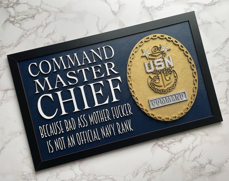Command Master Chief Sign Etsy