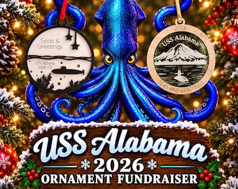 USS Alabama Christmas Ornament Fundraiser