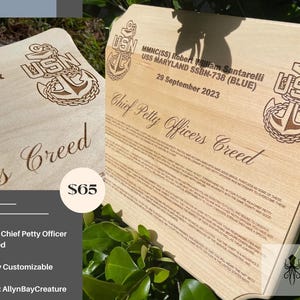 USN Chief Petty Officer Creed