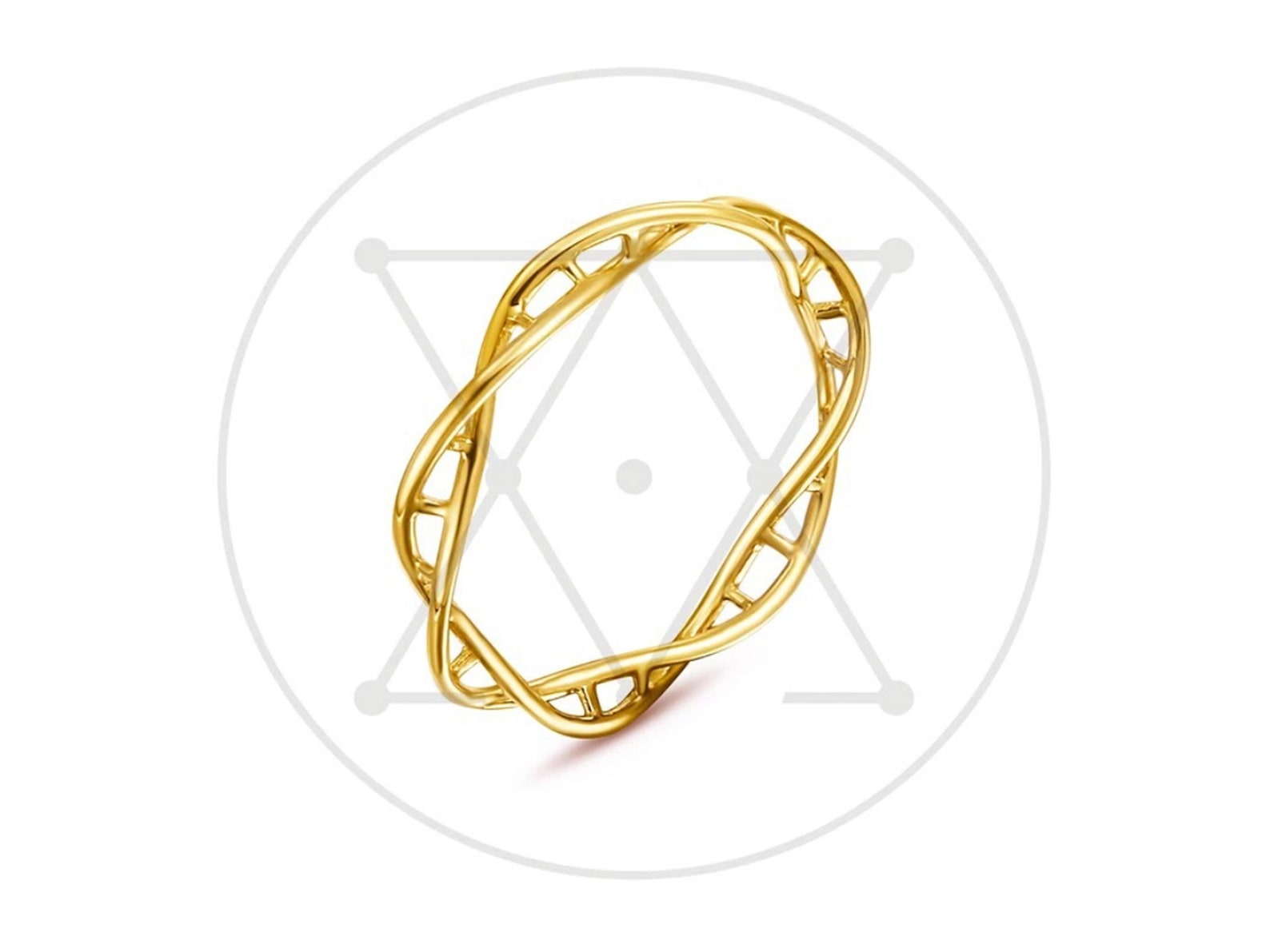 Mobius Strip Ring Anillo matemático Anillo de geometría Etsy