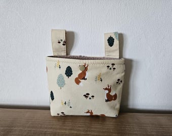 Lenkertasche Fahrrad Dreirad Laufrad Roller Puppenwagen Fuchs Motiv  Handgefertigt Neu