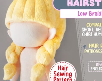 LOW BRAIDS #1 Sewing Pattern: English/Spanish Instructions (PDF Tutorial)