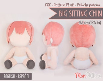 CHIBI SENTADO Grande Peluche Humano 32 cm PDF Patrón de - Etsy España CHIBI SENTADO Grande Peluche Humano 32 cm PDF Patrón de - Etsy España