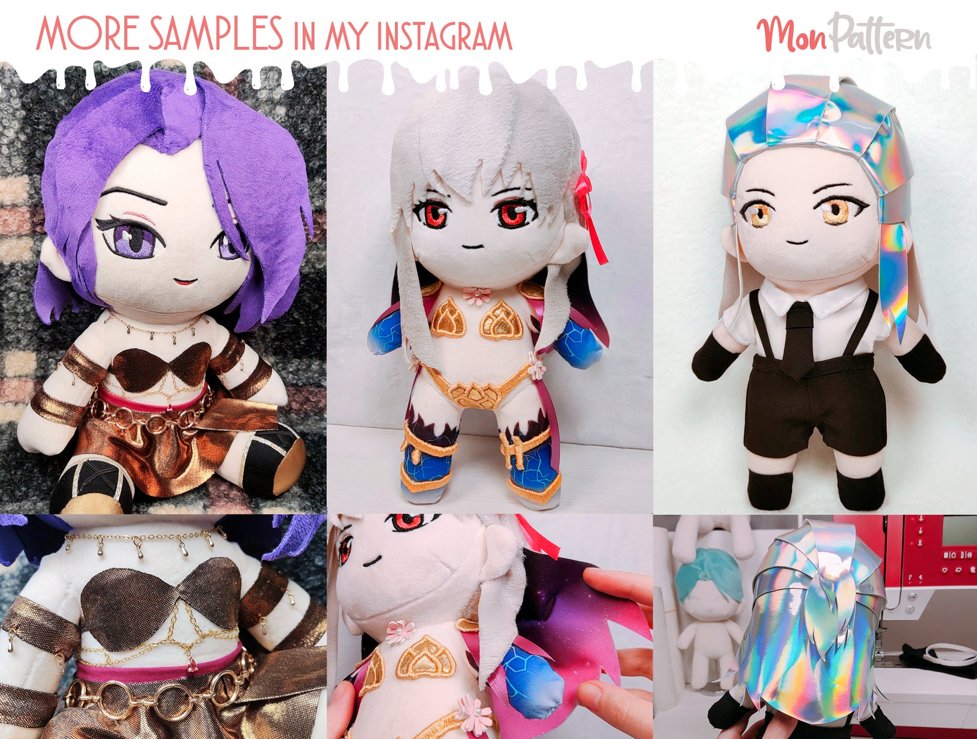 PLUSH COMMISSIONS [CLOSED]: Handmade Custom Chibi Plush