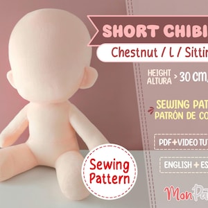 SHORT CHIBI ACTION #1: Basic / M / Standing A (pdf Sewing