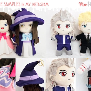 PLUSH COMMISSIONS [CLOSED]: Handmade Custom Chibi Plush Personalized Anime Doll image 9