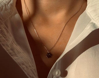 Pfote Halskette - 18k Vergoldet Sterling Silber 925 - minimalistische Halskette - silber Schmuck - cutestoriesnet