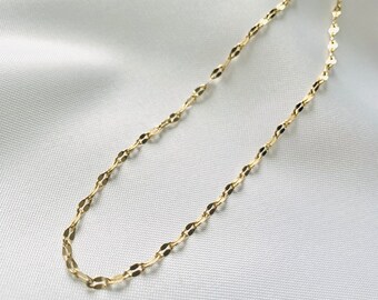 Collana girocollo in filigrana in acciaio inossidabile - in argento, oro e oro rosa - gioielli in oro - minimalista - collana in oro