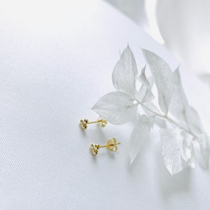 Ball stud earrings gold tiny stud earrings gold sterling silver 925 small stud earrings jewelry gold stud earrings gold minimalist image 4