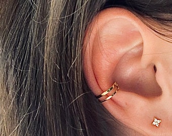 Ear cuff - ear cuff de oro - ear cuff de plata esterlina - ear cuff de plata - ear cuff de oro - minimalista - ear cuff de oro - joyería de oro