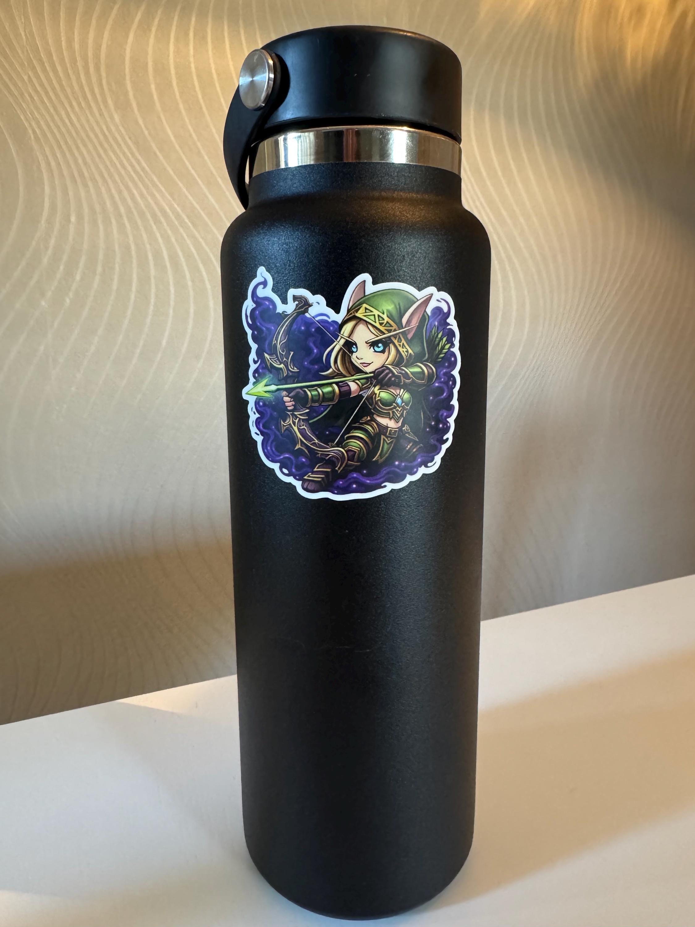 Chibi Elf Ranger Chibi Fantasy Archer Sticker – Cute Elf Ranger Vinyl Decal – RPG ...