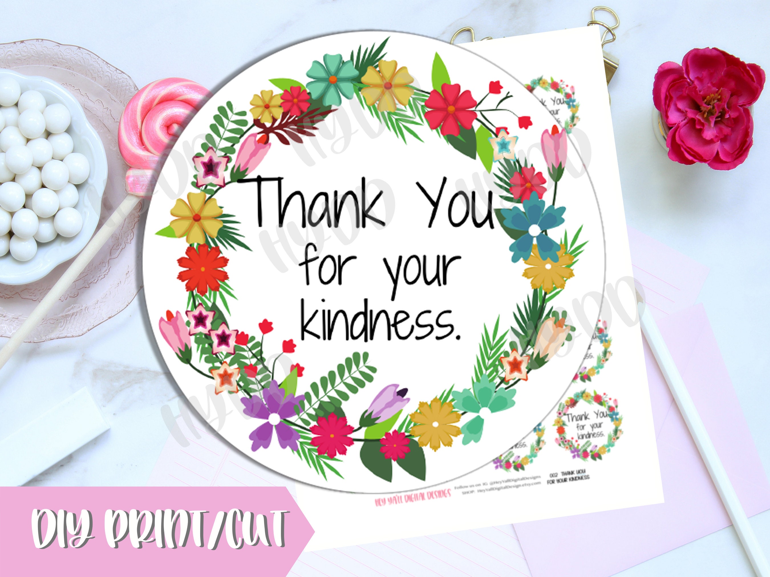 Thank You Kindness Printable Cards | Images and Photos finder