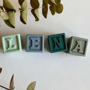 Personalized Baby Blocks, ABC for Kids Room , Baby Name Sign, Learning Toys, Nursery Idea, Colorful Wooden Blocks, Baby Shower Gift Idea