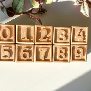 Personalized Birthday Date Blocks Happy Birthday Sign Word Wooden Letter and Number Blocks Child's Birthday Decoration Alphabet Set Gift