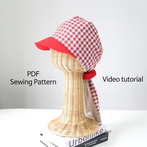 DIY Sun Hat Sewing Pattern - Adjustable Ponytail Cap for Outdoor Fun