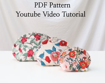 Dumpling Zipper Pouch PDF Pattern - Step-by-Step Sewing Guide for Beginners