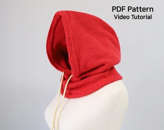 Patrón de costura de pasamontañas: gorro de invierno para adultos y niños (patrón PDF)