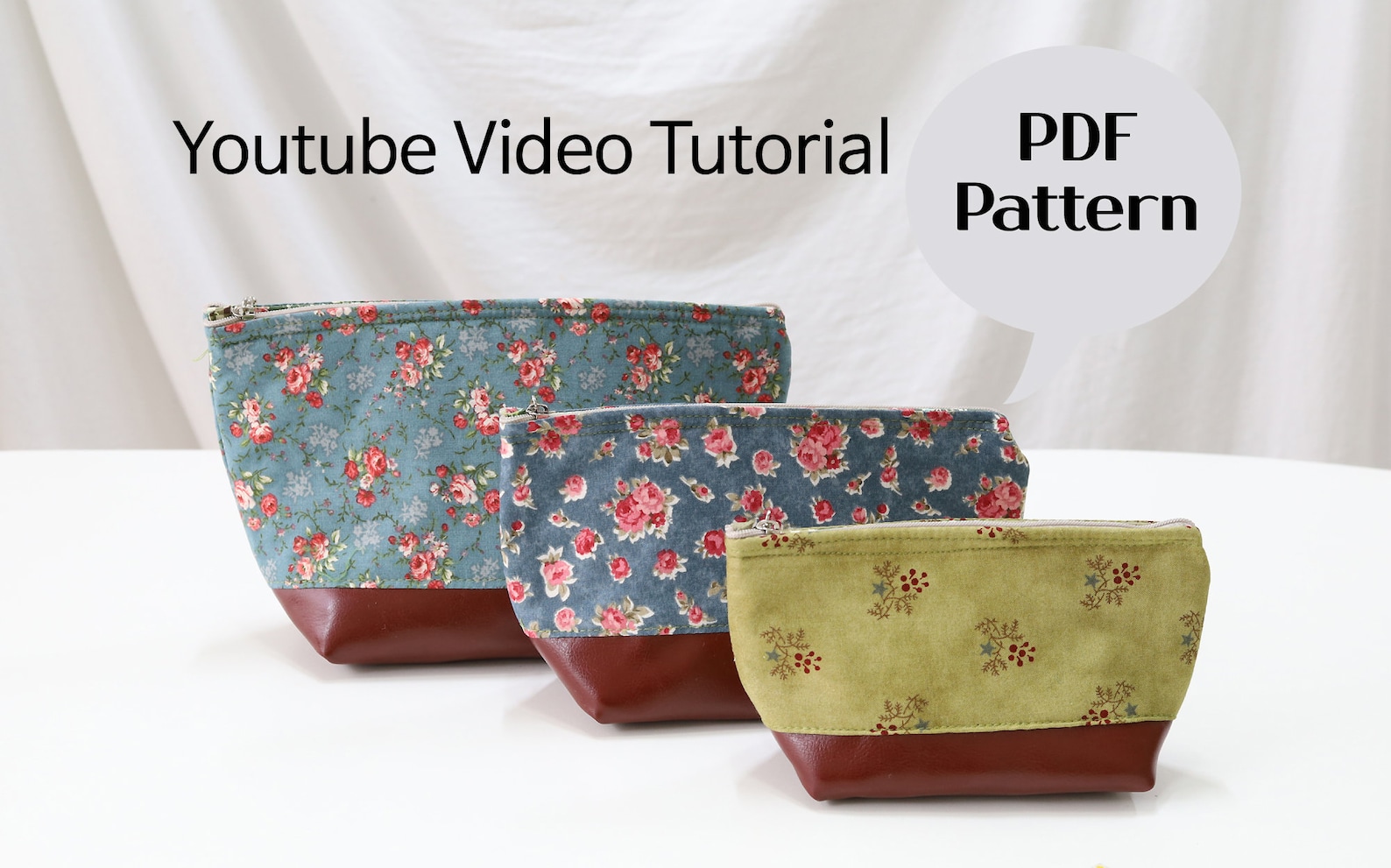 Zipper Pouch PDF Sewing Pattern / Sewing Tutorial / Toiletry - Etsy