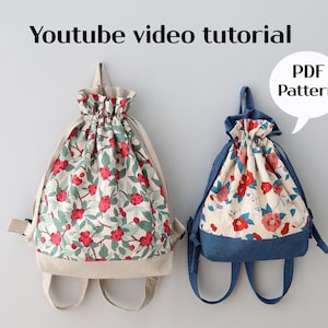 DIY Rucksack Pattern: Mache zu Hause einen trendigen Rucksack! Sofort Download