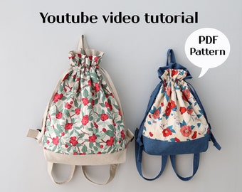 DIY Rucksack Pattern: Mache zu Hause einen trendigen Rucksack! Sofort Download