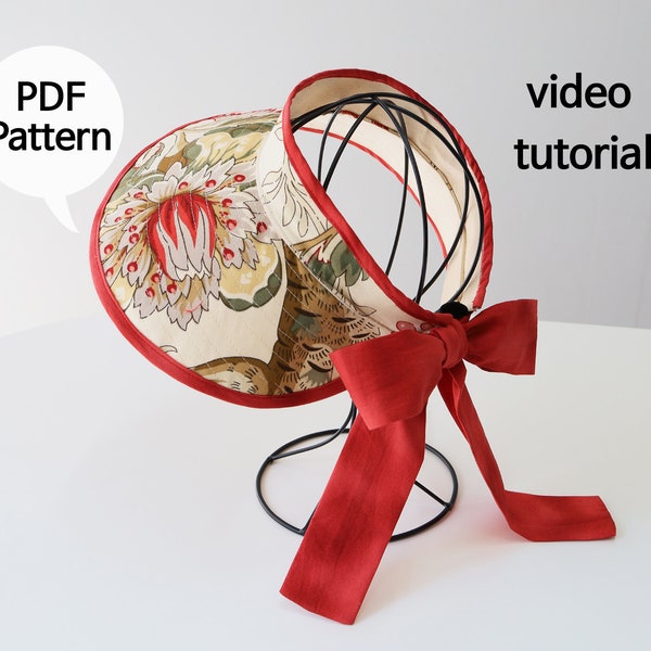 DIY Sun Visor Hat Pattern for Women | Beach Fashion Sewing PDF | Summer Sunhat Tutorial