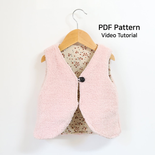 Toddler Vest Pattern Etsy