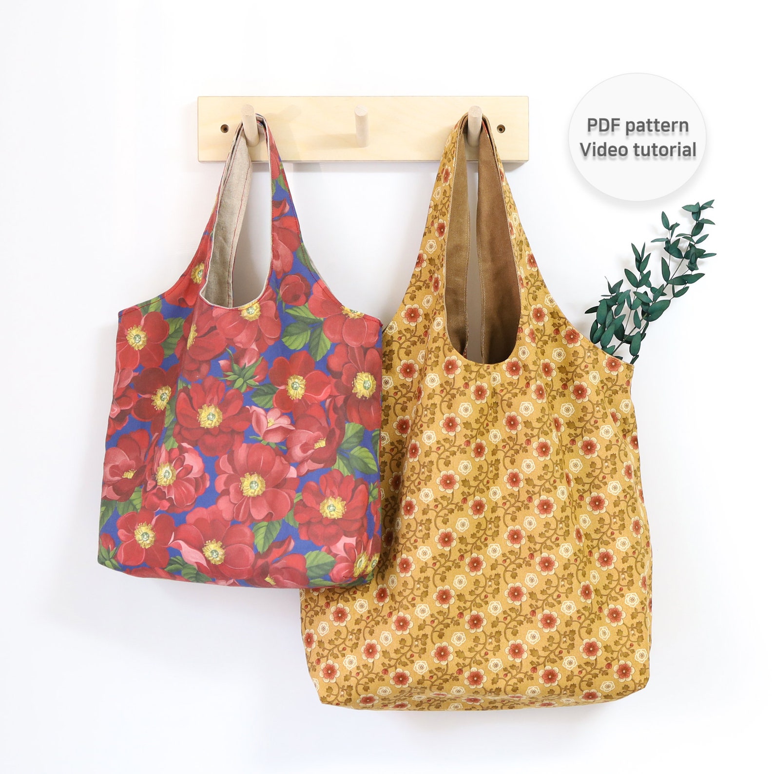 Stylish Hobo Bag + Totebag Pattern Set - Instant Download PDF Sewing ...