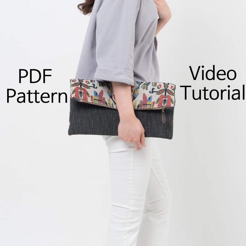Zippy Clutch PDF Pattern/ Video Tutorial Etsy