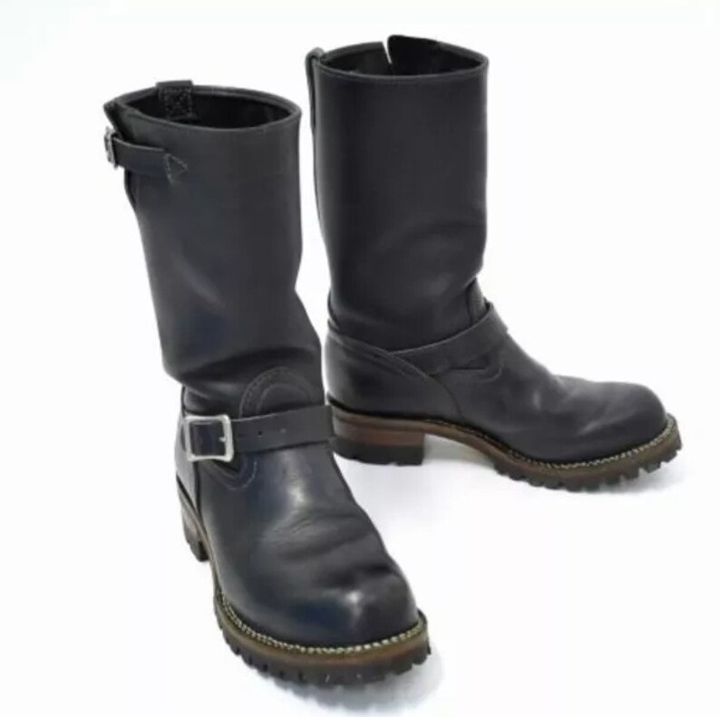 Rider Boots for Men Handmade Mens Black Biker Leather Boot Etsy