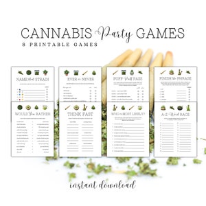 Jogos de festa de cannabis, jogos de festa 420, jogos de festa de maconha, pacote de jogos de maconheiro, jogos de maconheiro, jogos de maconheiro, jogos de festa de maconha, festa 420, jogos para impressão