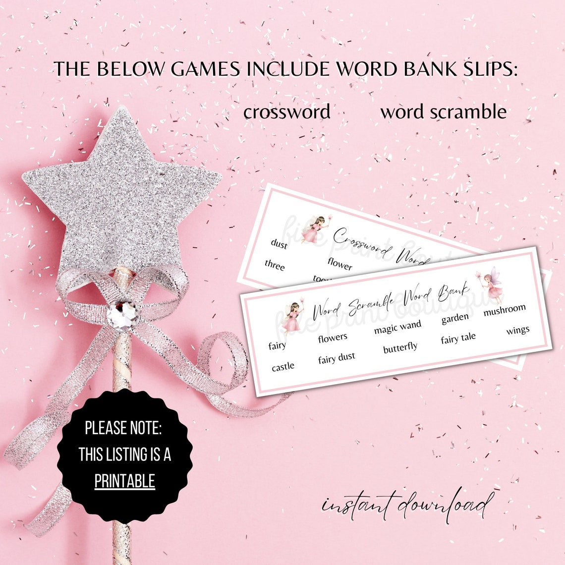 Fairy Party Games Printable, Fairy Birthday, Fairy Party Games, Fairy ...