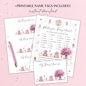 Fairy Party Games Printable, Fairy Birthday, Fairy Party Games, Fairy ...