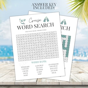 Cruise Games Printable, Family Cruise Games, Cruise Printable, Cruise ...