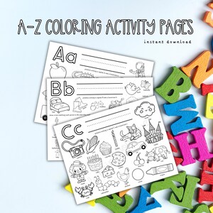 Alphabet Coloring Pages: ABC Printable Activity Sheets for Toddlers (PDF Download)