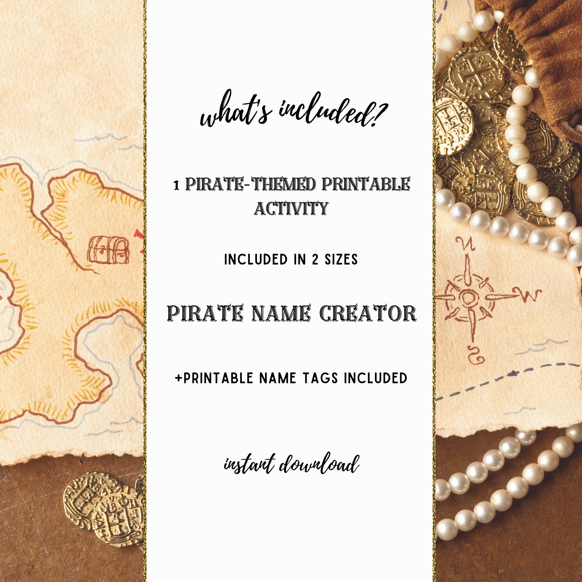 What's Your Pirate Name, Pirate Name Creator Printable, Printable Pirate Name Creator, Pirate ...