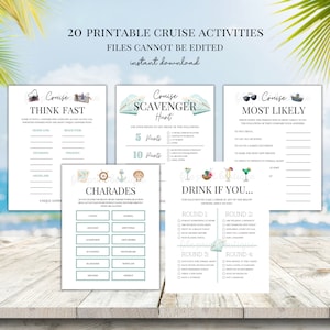 Cruise Games Printable, Family Cruise Games, Cruise Printable, Cruise ...