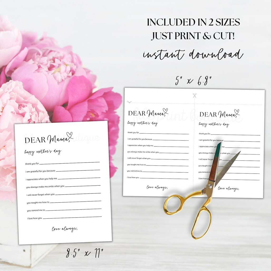 Mother's Day Printable Games, Mothers Day Game Bundle, Minimalist ...