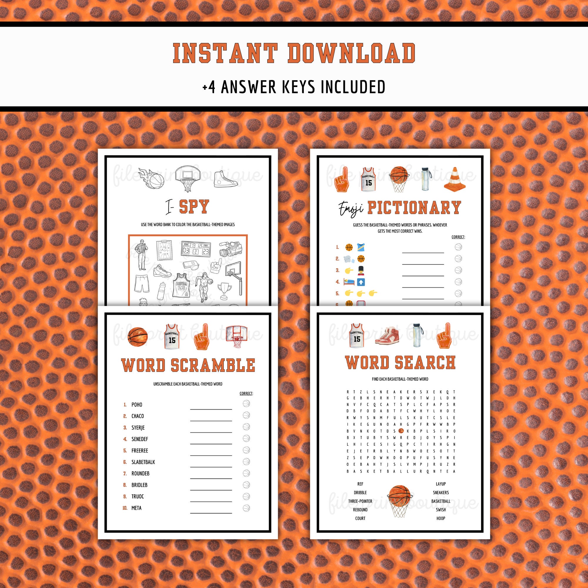 Basketball Printable Games, Printable Kid's Basketball Games ...