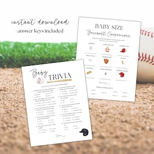 Baseball Baby Shower Games Printable, Baseball Baby Shower, Baseball ...