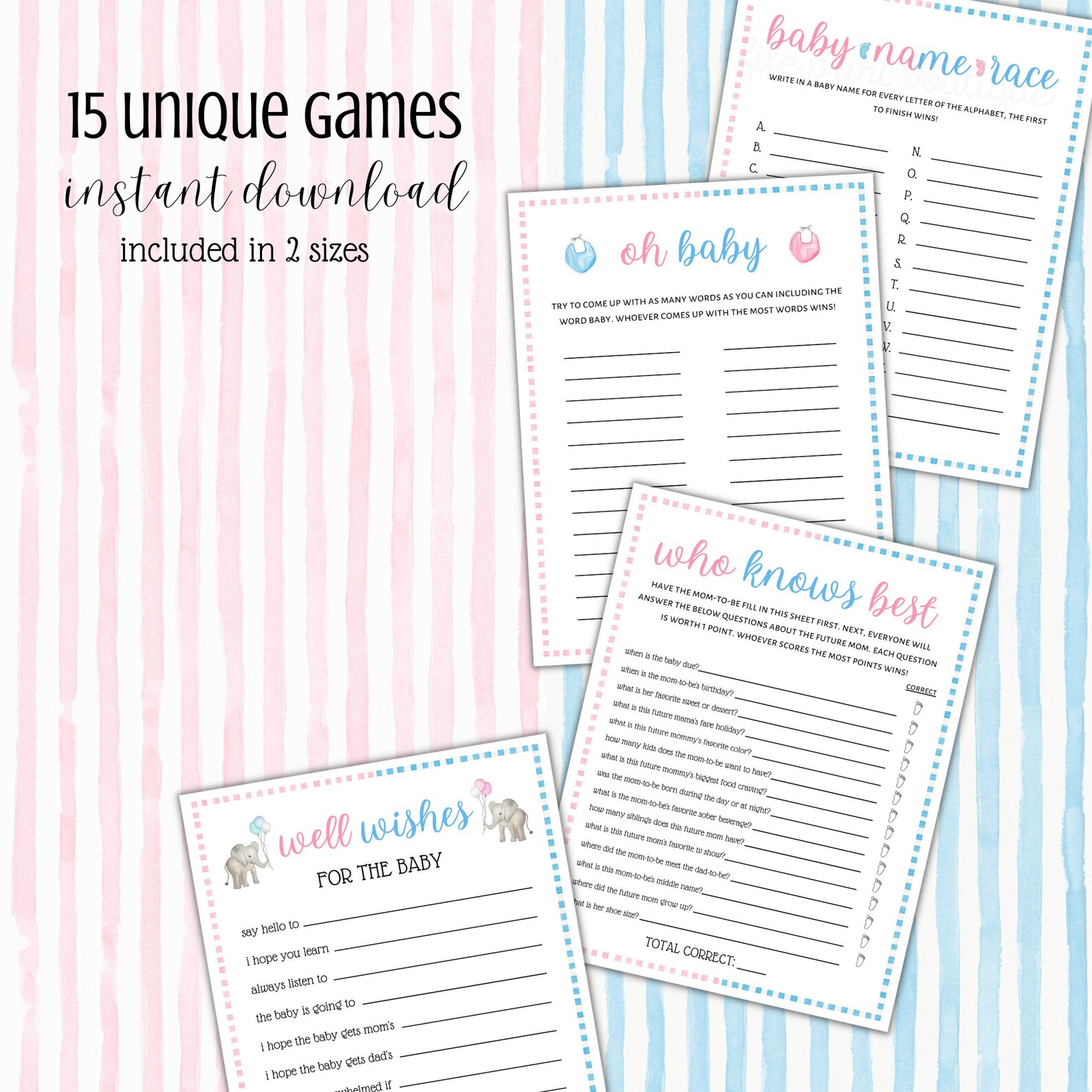 Gender Reveal Printable Games - Il 1588xN.4702618355 8h86 