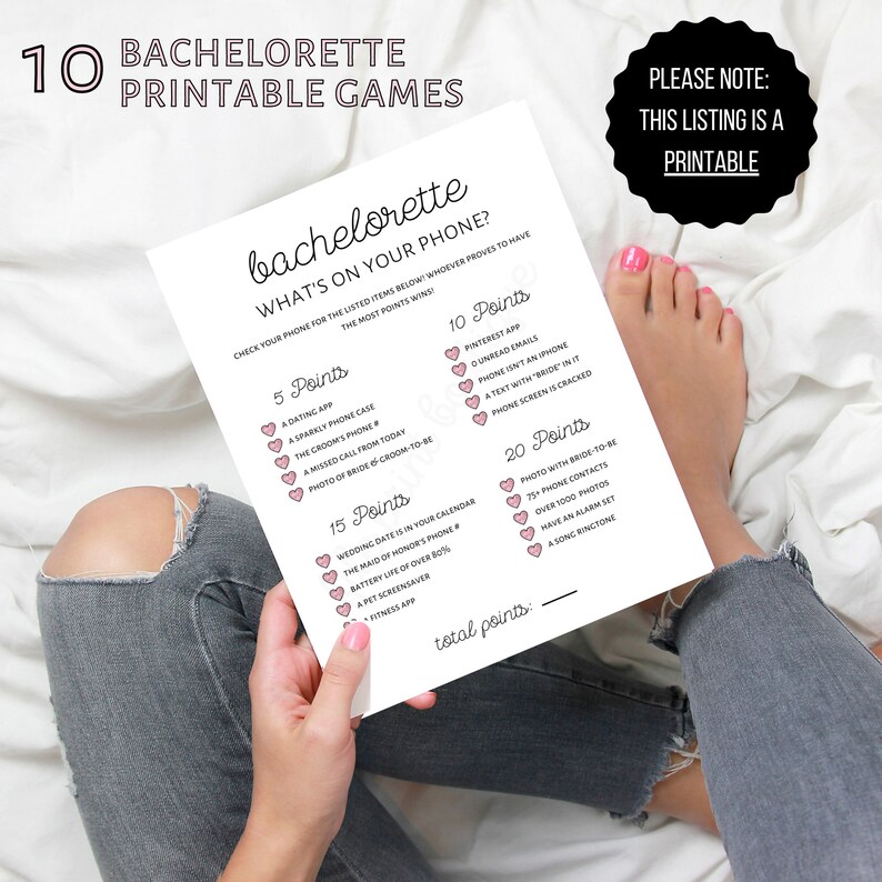 Bachelorette Party Games Printable Clean Bachelorette Party Etsy