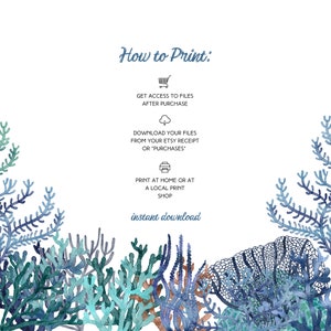 Under the Sea Party Games for Kids Printable, Under the Sea Printable ...