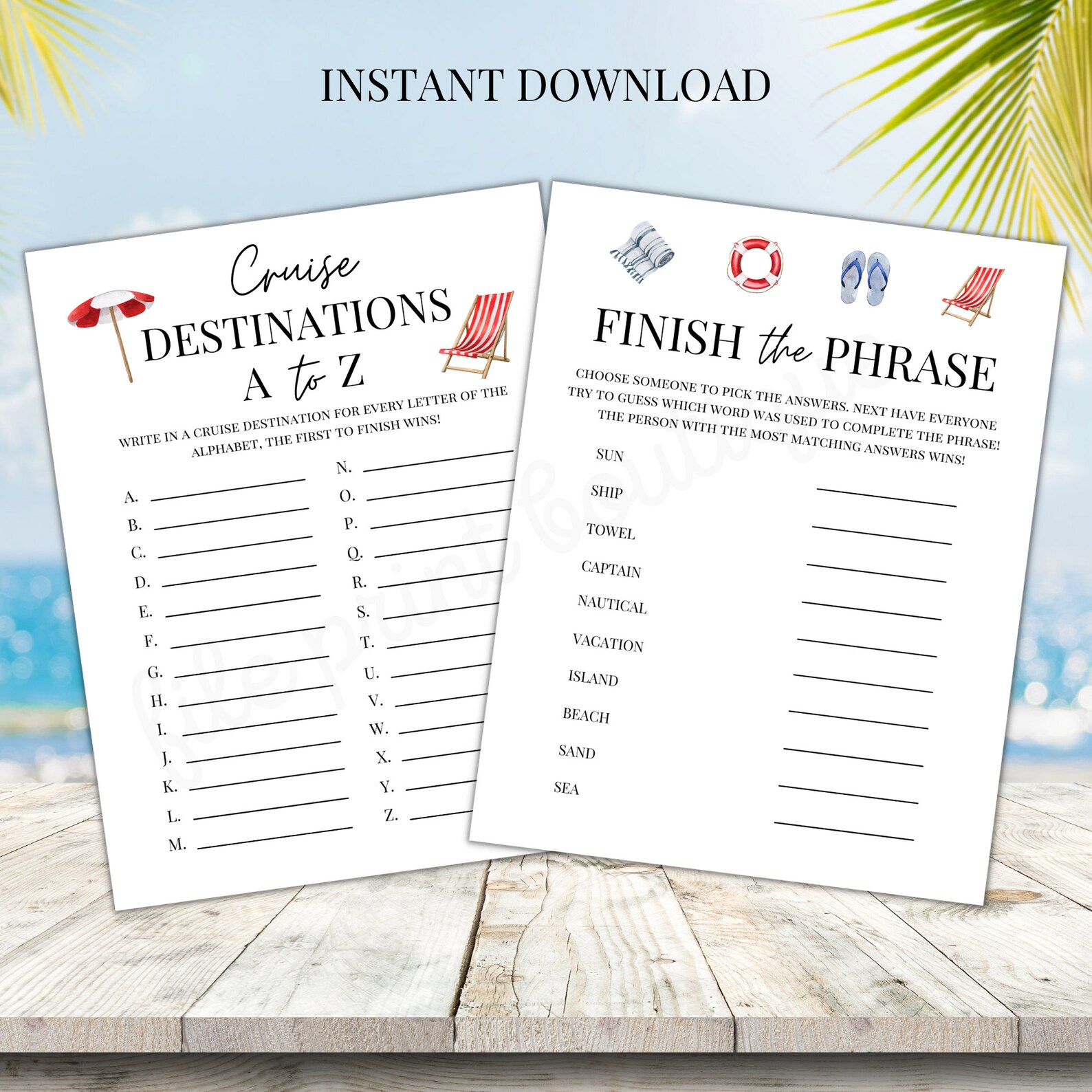 Cruise Games Printable Family Cruise Games Cruise Printable - Etsy