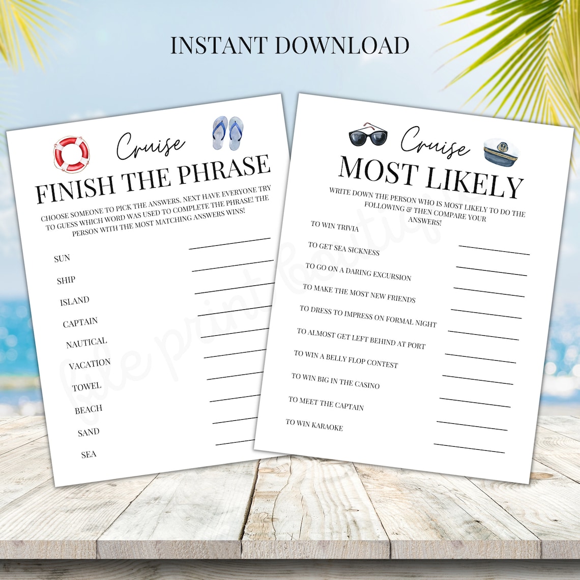 Cruise Games Printable Family Cruise Games Cruise Printable - Etsy