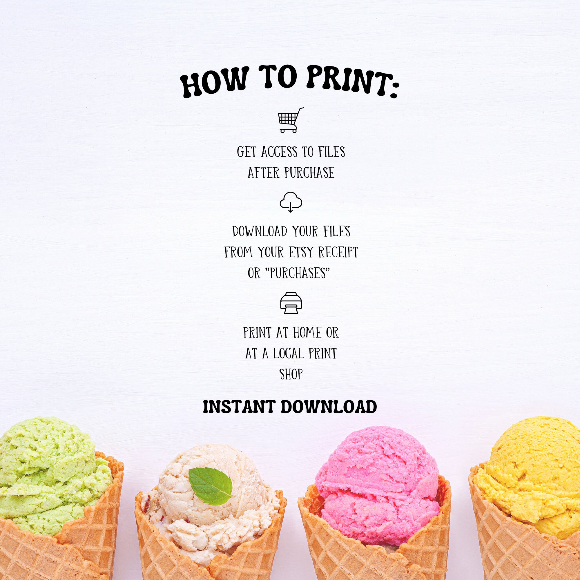 What's Your Ice Cream Name, Ice Cream Name Creator Printable, Printable