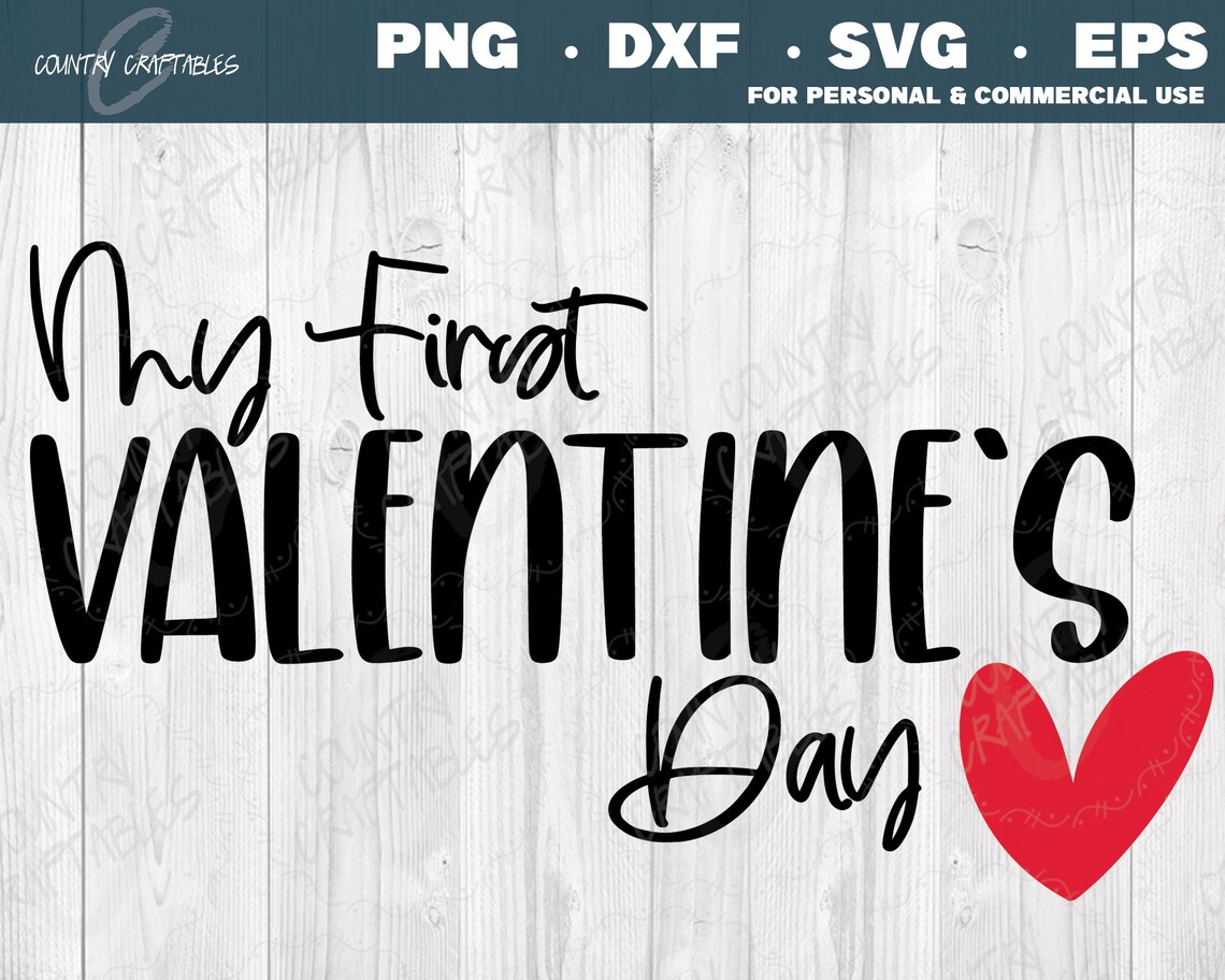 My First Valentines Day First Valentines Svg Baby Onesie - Etsy