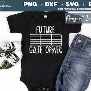 Futuro abridor de puerta SVG, puerta svg, anuncio de embarazo svg, granja svg, bebé onesie svg, país bebé svg, anuncio de bebé svg,