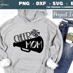 Cheer Mom SVG, Cheerleading SVG, Cheer Mom SVG Megaphone, Cheer Svg, Cheer Mom Png, Cheer Pom Svg, Cheer Megaphone Svg, Svg for Cricut,