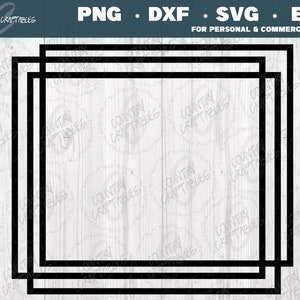 Square Frame Svg, Frame Svg Laser, Border Svg, Thick Layered Frame Svg, Frame Svg for Glowforge, Square Frame Png, Triple Frame Svg