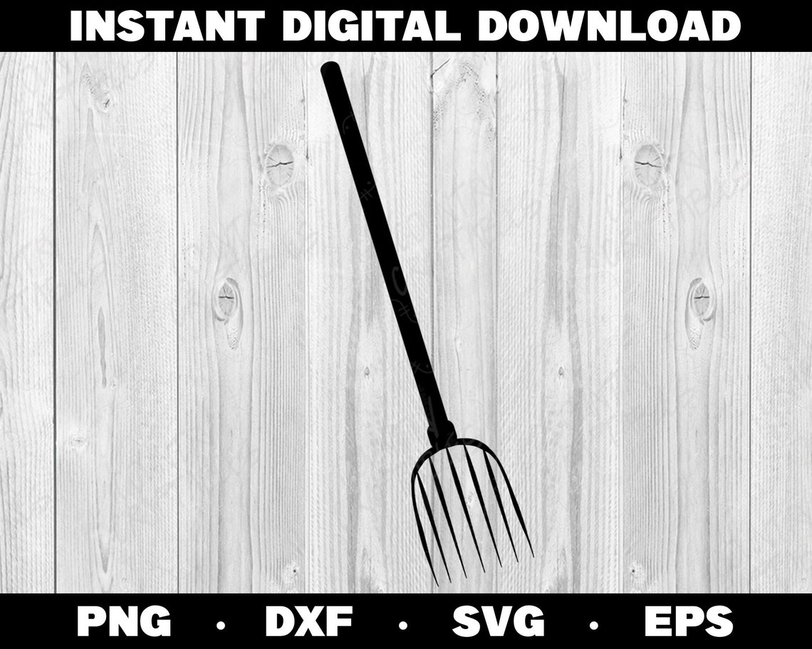 Simple Pitchfork SVG SVG Files for Cricut Farm Pitchfork Etsy